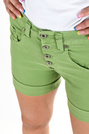 Picture of Please - Shorts P88 94U1 Washed 3D - Seaweed Green