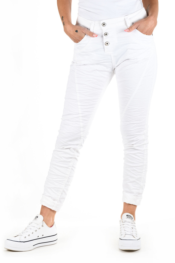 Picture of Please - Pant P78 94U1 Washed 3D - Bianco Ottico 