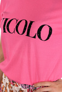 Immagine di Vicolo - T-Shirt  - Pink/Nero