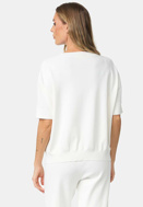 Picture of CATNOIR KNITTED VISCOSE SHIRT 1/2 SLEEVE - WHITE