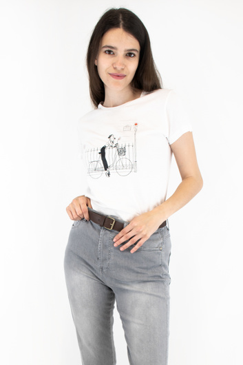 Picture of PLEASE T-SHIRT - T76 323 - WHITE