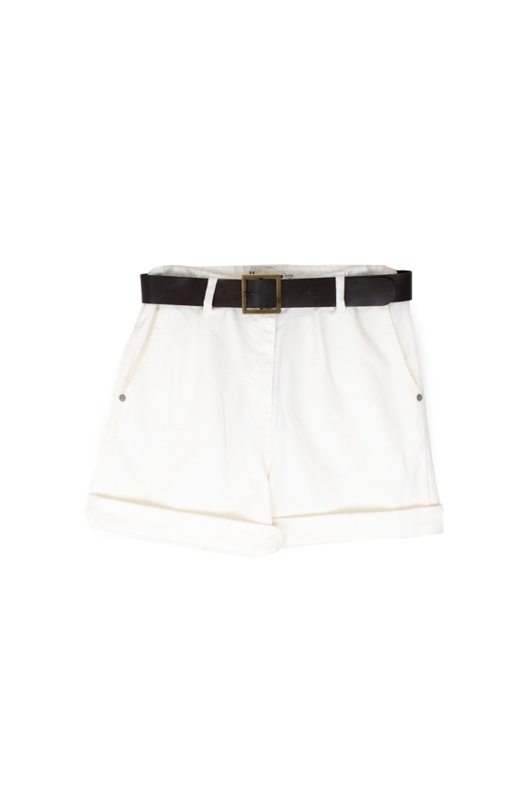 PLEASE BERMUDA SHORTS D0J N3N BIANCO Black Jack