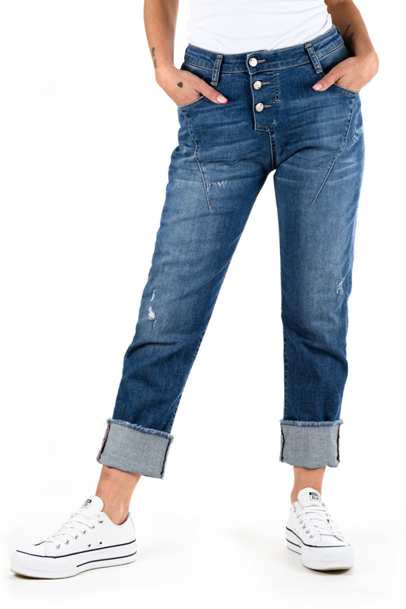 Picture of Please - Jeans P0 PZG "P78" Style - Blu Denim 