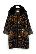 Picture of VICOLO - Coat 01Z - Leo Print