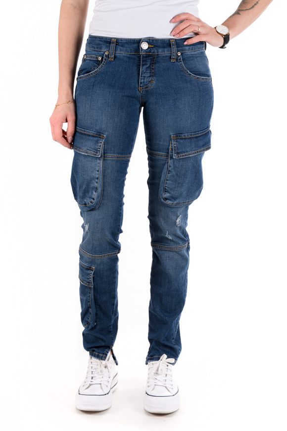 Picture of Please - Trousers P2N AA6 - Blu Denim