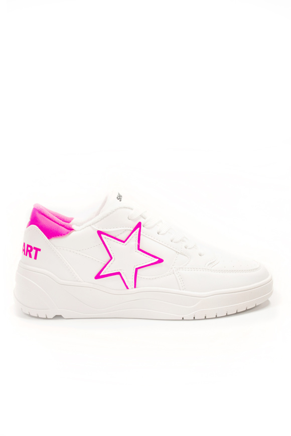 Bild von SHOP ART - SNEAKER 227 - WHITE FUXIA FLUO