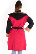 Immagine di VICOLO CARDIGAN KNIT - NERO ROSSO