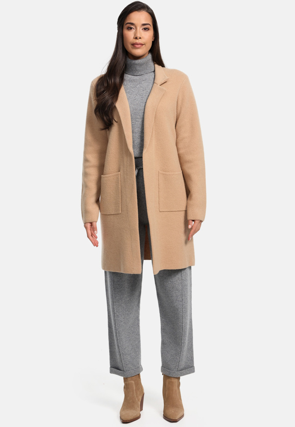 Picture of CATNOIR WOOL KNIT COAT - 35/SAND