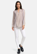 Picture of CATNOIR SILK BLOUSE WITH PRINT - 120/GEO MIC LILAC