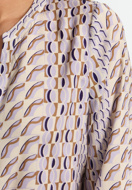 Picture of CATNOIR SILK BLOUSE WITH PRINT - 120/GEO MIC LILAC