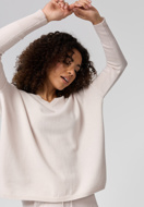Picture of CATNOIR KNIT WOOL VNECK SWEATER - 12/CREAM