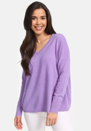 Immagine di MAGLIONE IN LANA CATNOIR CON SCOLLO A V - 58/LILLA