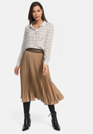 Picture of CATNOIR PLISE SKIRT IN SATIN LOOK - 35/SAND