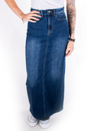 Immagine di GONNA 66%CO30%PL3%VI1%EA - BLU DENIM