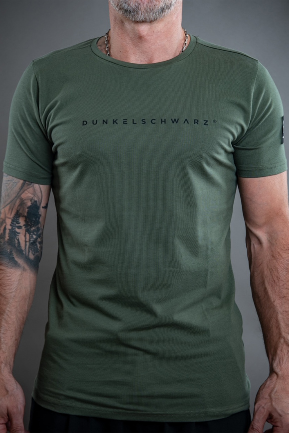 Bild von DUNKELSCHWARZ T-SHIRT - OLIV