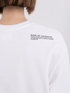Picture of REPLAY FELPA CROPPED - WHITE 