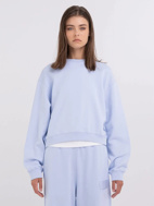 Immagine di REPLAY FELPA CROPPED - LIGHT BLUE