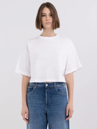 Bild von REPLAY T-SHIRT CROPPED - W37 08P - WHITE