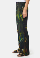 Picture of CATNOIR PALAZZO PANTS MADE OF VISCOSE - TROPIC LEAF