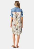 Picture of CATNOIR DRESS MADE FROM TENCEL BACKPRINT - JEANS