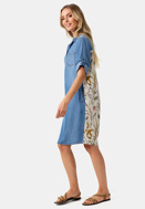 Picture of CATNOIR DRESS MADE FROM TENCEL BACKPRINT - JEANS