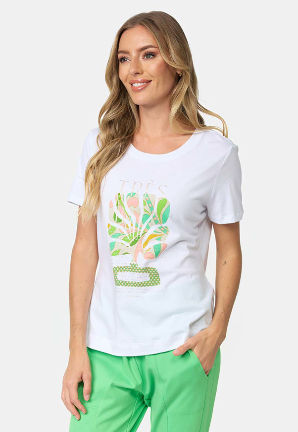 Bild von CATNOIR T-SHIRT AUS MODAL MIT PRINT - GREEN TRES BIEN