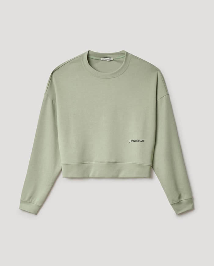 Picture of HINNOMINATE NECK SWEATSHIRT - ALOE GREEN