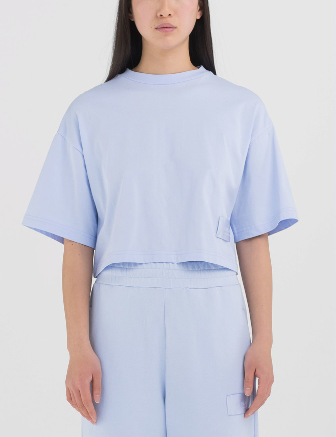 Immagine di REPLAY T-SHIRT CROPPED - W37 08P - LIGHT BLUE