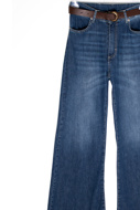 Immagine di TENSIONE IN FLATTED JEANS - P39 9CT - BLUE DENIM