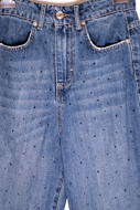 Picture of VICOLO DENIM JEANS GLITTER - DB5 191 - BLUE DENIM