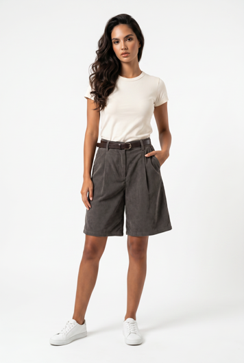 Immagine di PLEASE - Pantaloncini D0M CCC - CHOCOLATE BROWN