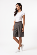 Picture of PLEASE - SHORTS D0M CCC - CHOCOLATE BROWN